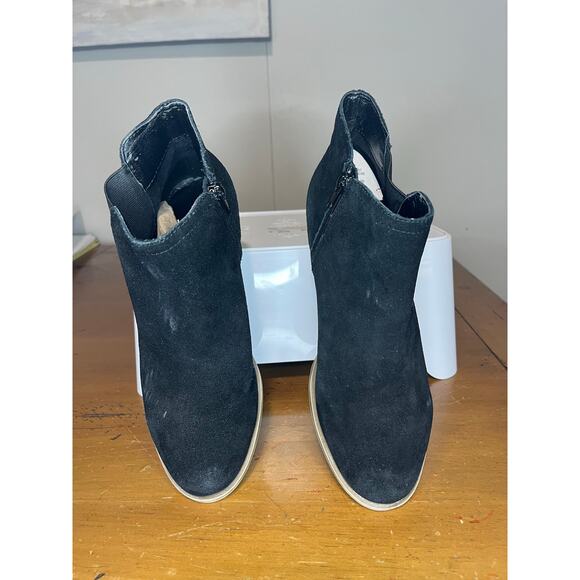 Kensie Garry Women Zip Up Ankle Fashion Booties Black Suede size 8 - Picture 4 of 6